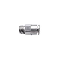 Metal Pu Fitting Straight 6mm X 1/8' M